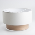 Abat-jour universel KERIA Ø 50 cm blanc/beige