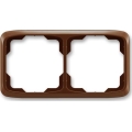 ABB 3901A-B20 H - Cadre double TANGO marron