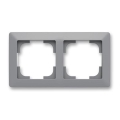 ABB 3901T-A00020 141 - Dubbel afdekraam ZONI grijs