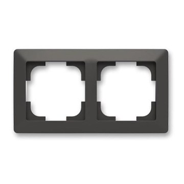 ABB 3901T-A00020 237 - Cadre double ZONI noir mat