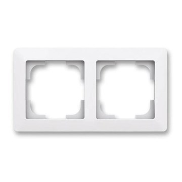 ABB 3901T-A00020 500 - Dubbel afdekraam ZONI wit