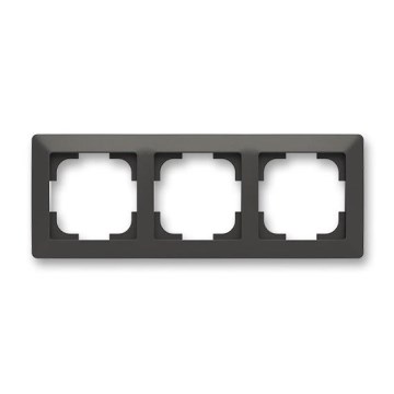 ABB 3901T-A00030 237 - Cadre triple ZONI noir mat