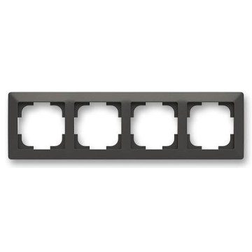 ABB 3901T-A00040 137 - cadre 4 postes ZONI noir mat