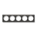 ABB 3901T-A00050 137 - Cadre 5 postes ZONI noir mat
