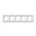 ABB 3901T-A00050 240 - Vijfvoudig afdekraam ZONI mat wit