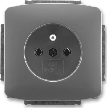 ABB 5518A-A2349 S2 - Prise domestique sans cadre TANGO 250 V gris foncé