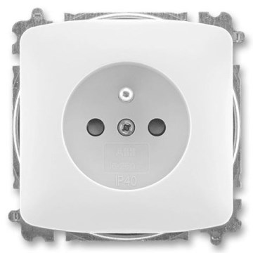 ABB 6619A-A06357 B - Wandcontactdoos voor huishoudelijk gebruik zonder afdekraam TANGO 250V wit