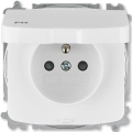 ABB 6619A-A06997 B - Prise domestique sans vis, sans cadre TANGO 250V IP44 blanche