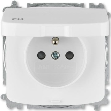 ABB 6619A-A06997 B - Prise domestique sans vis, sans cadre TANGO 250V IP44 blanche