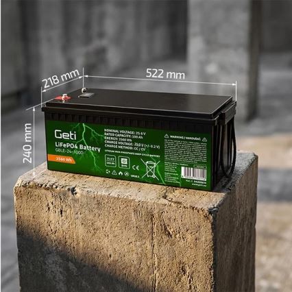 Accu LiFePO4 25,6 V/100 Ah