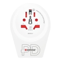 Adaptateur de voyage Europe USB C20PD pour voyageurs étrangers en République tchèque — USB‑C 20W, prise type E/F