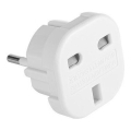 Adaptateur de voyage UK/EU 230V blanc