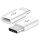 Adaptateur Micro USB pour USB C blanc
