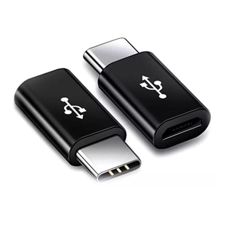 Adaptateur Micro USB pour USB C noir