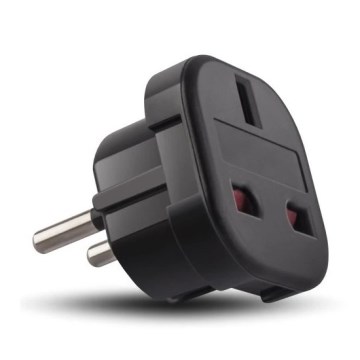 Adaptateur UK/EU 230V noir