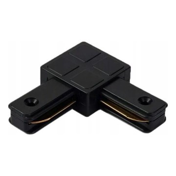 Adapter voor armaturen in 1-fase railsysteem, type L, zwart