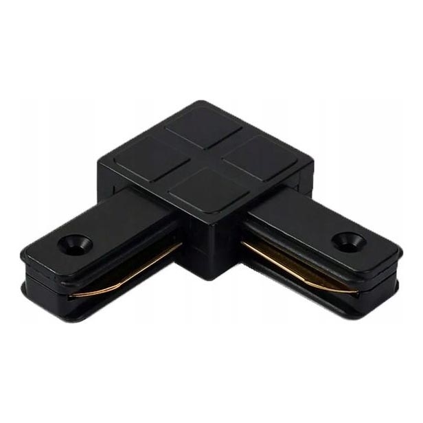 Adapter voor armaturen in 1-fase railsysteem, type L, zwart