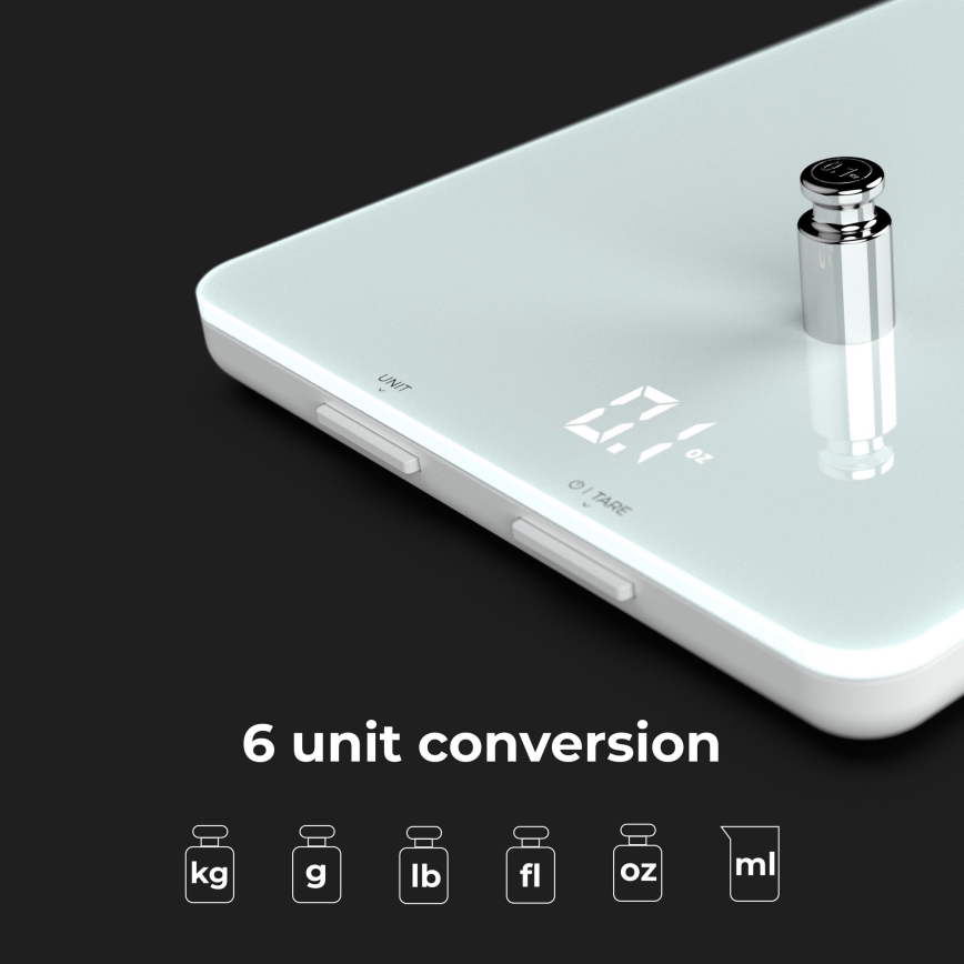 AENO - Balance connectée de cuisine 3xAAA Bluetooth