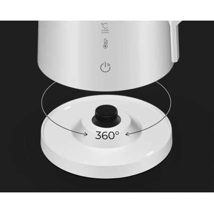 AENO - Bouilloire connectée avec écran LED 1,7 l 2200W/230V blanc