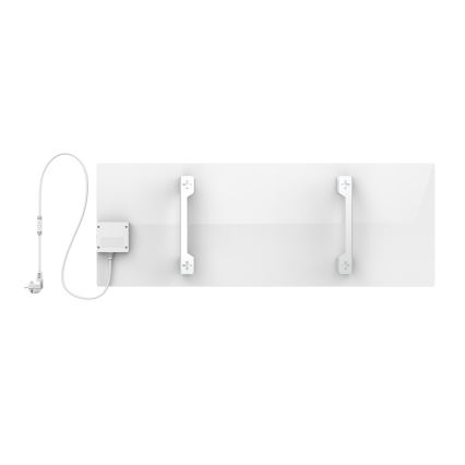AENO - Panneau électrique connecté à infrarouge 700W minuteur/thermostat IP44 Wi-fi blanc