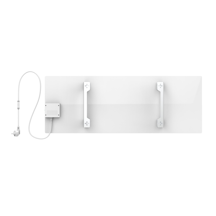 AENO - Panneau électrique connecté à infrarouge 700W minuteur/thermostat IP44 Wi-fi blanc
