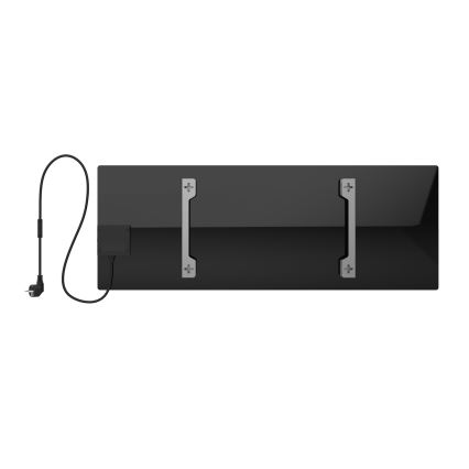 AENO - Panneau électrique connecté à infrarouge 700W minuteur/thermostat IP44 Wi-fi noir