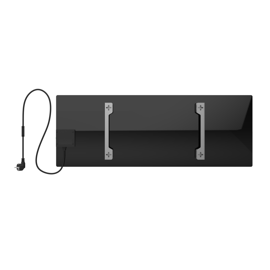 AENO - Panneau électrique connecté à infrarouge 700W minuteur/thermostat IP44 Wi-fi noir