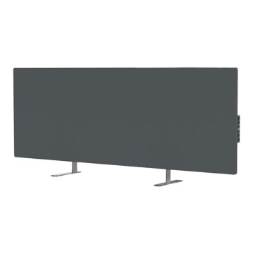 AENO - Panneau électrique connecté à infrarouge avec écran LED 700W minuteur/thermostat IP44 Wi-fi gris