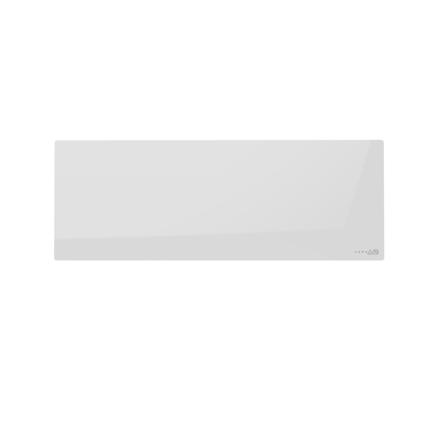 AENO - Panneau infrarouge électrique intelligent 700 W, minuterie/thermostat, IP44, Wi-fi, blanc