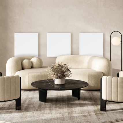 AENO - Slim elektrisch infraroodpaneel 500 W timer/thermostaat Wi‑Fi wit