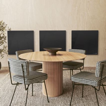 AENO - Slim elektrisch infraroodpaneel 500W timer/thermostaat Wi-Fi zwart