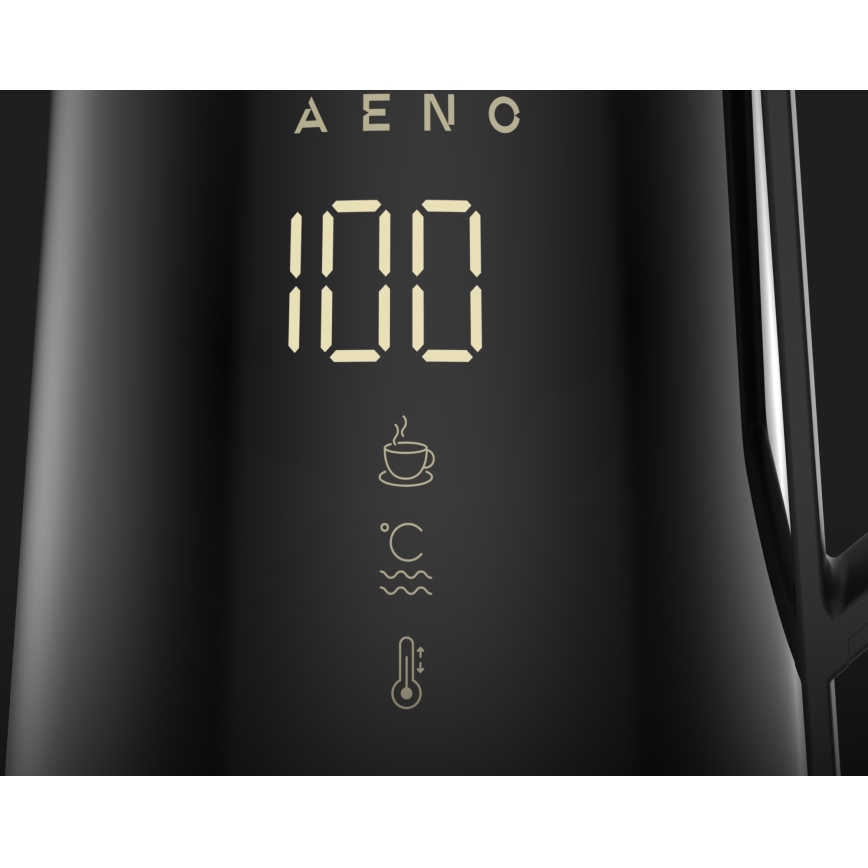 AENO - Slimme waterkoker met LED scherm 1,7 l 2200W/230V zwart