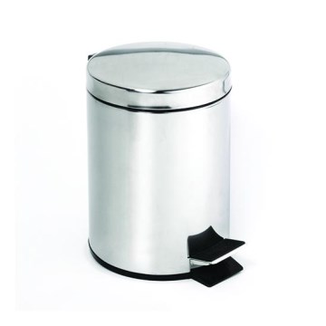 Afvalemmer 30x45 cm RVS/zilver