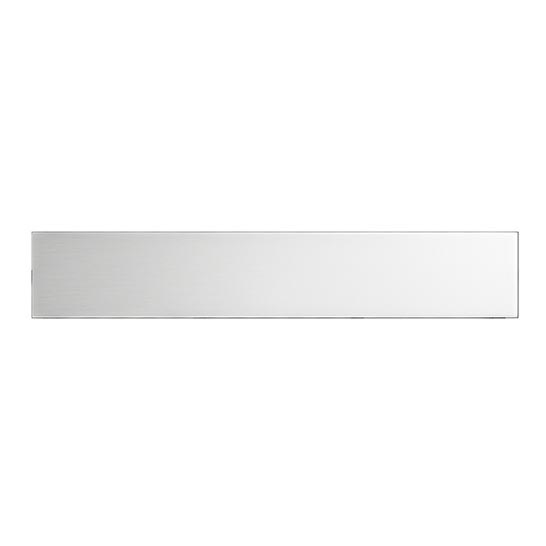 Afvoergoot 49,5x2,3 cm roestvrij staal/zilver