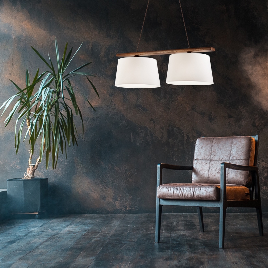 Hanglamp aan kabel AIDA 2xE27/60W/230V