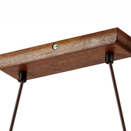 AIDA hanglamp met kabel 2xE27/60W/230V walnoot