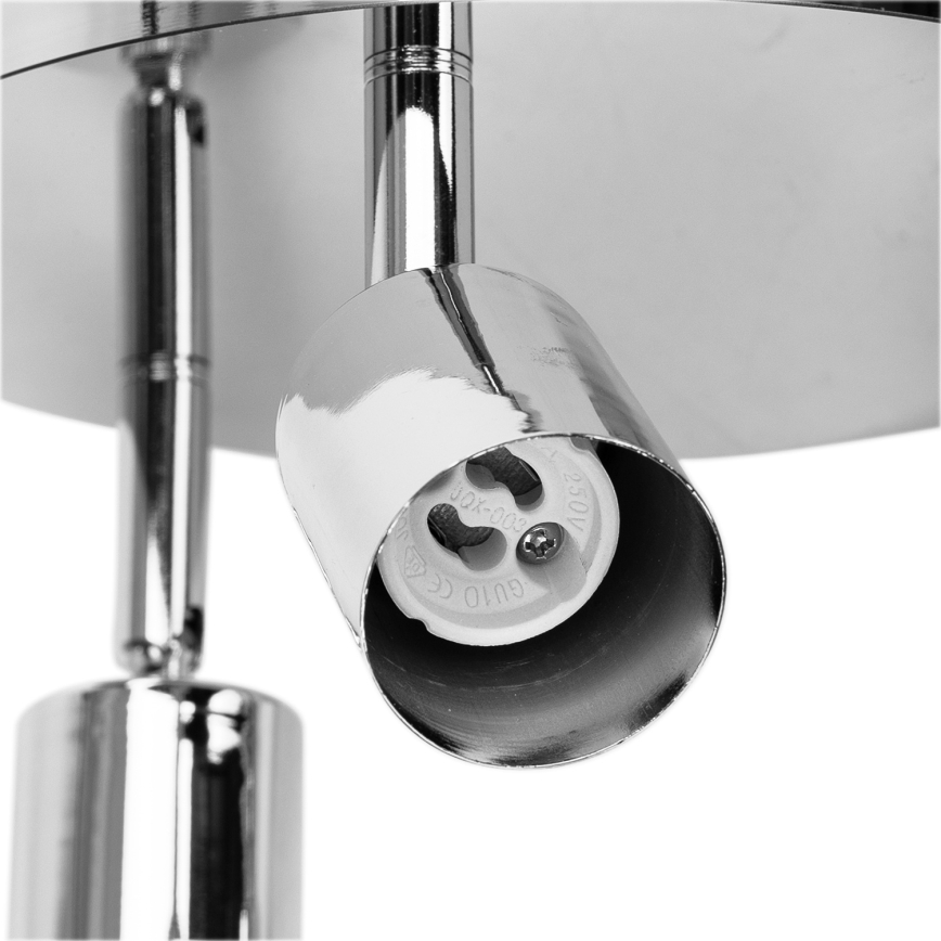 Aigostar - 3-lichts spotlamp 3xGU10/60W/230V glanzend chroom