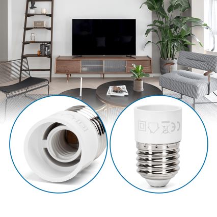 Aigostar - Adaptateur de culot E27 vers E14