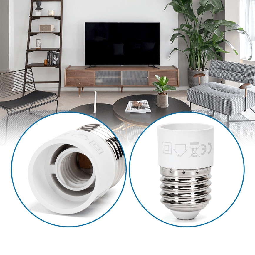 Aigostar - Adaptateur de culot E27 vers E14
