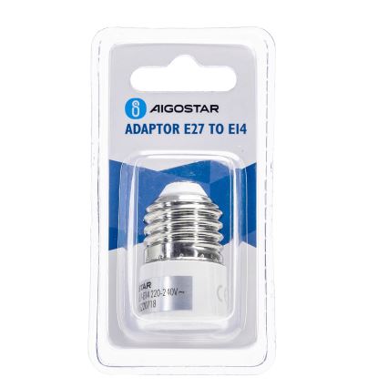 Aigostar - Adaptateur de culot E27 vers E14