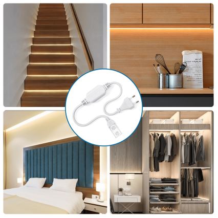 Aigostar - Alimentation 600 W/230 V pour rubans LED 10 mm, blanche