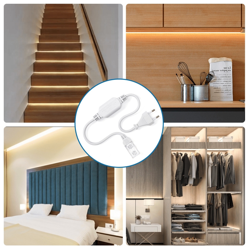 Aigostar - Alimentation 600 W/230 V pour rubans LED 10 mm, blanche