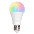 Aigostar - Ampoule LED RGBW dimmable A60 E27/10W/230V 3000K + télécommande