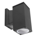 Aigostar - Applique murale extérieure 1xGU10/230V IP65 noire rectangulaire