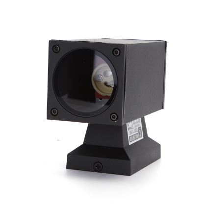 Aigostar - Applique murale extérieure 1xGU10/230V noir IP65 carré