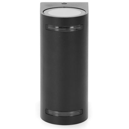 Aigostar - Applique murale extérieure 2xGU10/35W/230V noir IP54