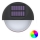 Aigostar - Applique murale solaire RGB LED/1W/1,2V noir IP44 200 mAh