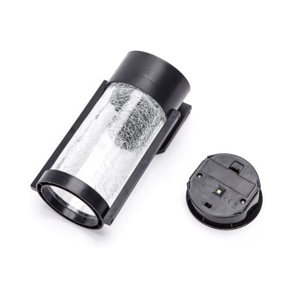 Aigostar - Applique murale solaire RGB LED/2W/1,2V noir IP44