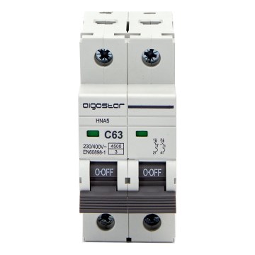 Aigostar - Automaat 2-fasig 2P-63A-C 230-400V
