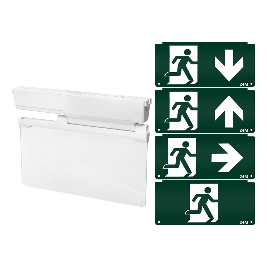 Aigostar - Bloc de secours EMERGENCY EXIT LED/3,6W/230V 6500K 500mAh